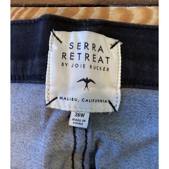 NWT Serra Retreat Distressed Fray Hem Crop Jeans Size 26W Women’s Black - Picture 3 of 10